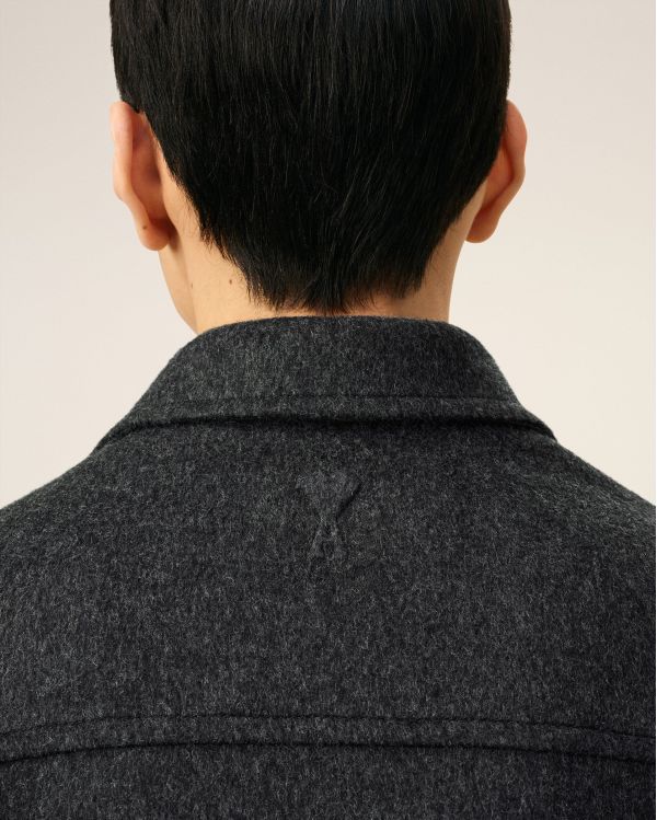 VESTE TRUCKER LAINE ANTHRACITE/GRIS
