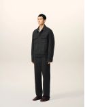 VESTE TRUCKER LAINE ANTHRACITE/GRIS