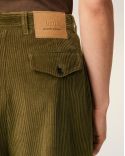 PANTALON CAROTTE OVERSIZE VELOURS BRONZE