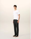 PANTALON ELASTIQUÉE SERGÉ DE LAINE ANTHRACITE