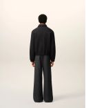 BLOUSON ZIPPÉ REMBOURRÉ AMI DE COEUR VELOURS ANTHRACITE