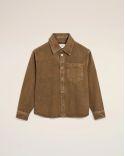 SURCHEMISE AMI DE COEUR TWILL DE COTON NOISETTE