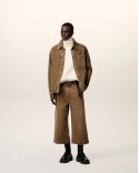 HAZELNUT BROWN TWILL COTTON AMI DE COEUR OVERSHIRT