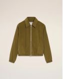 BLOUSON ZIPPÉ REMBOURRÉ AMI DE COEUR VELOURS BRONZE