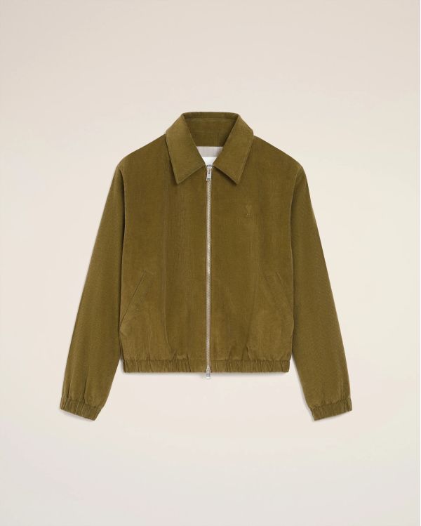 BLOUSON ZIPPÉ REMBOURRÉ AMI DE COEUR VELOURS BRONZE
