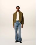 BLOUSON ZIPPÉ REMBOURRÉ AMI DE COEUR VELOURS BRONZE