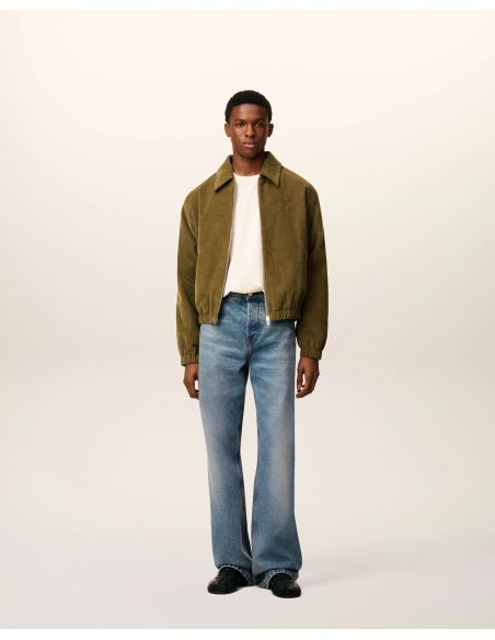 BLOUSON ZIPPÉ REMBOURRÉ AMI DE COEUR VELOURS BRONZE