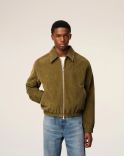 BRONZE VELVET AMI DE COEUR PADDED ZIPPED JACKET - Ami Paris | Chez Maman Rouen