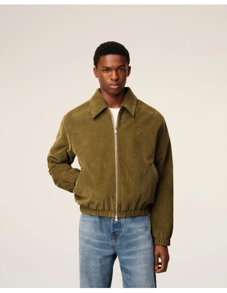 BLOUSON ZIPPÉ REMBOURRÉ AMI DE COEUR VELOURS BRONZE