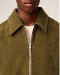 BRONZE VELVET AMI DE COEUR PADDED ZIPPED JACKET - Ami Paris | Chez Maman Rouen