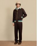 THE DARK BROWN MONOGRAMME TRACK JACKET