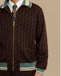 LA VESTE DE SURVÊTEMENT MONOGRAMME BRUN FONCÉ