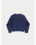 PULL COL ROND CLARK BLEU MARINE