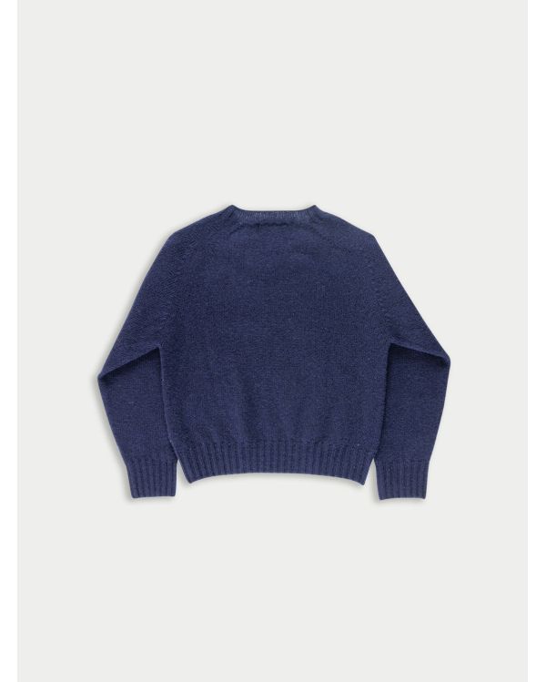 PULL COL ROND CLARK BLEU MARINE