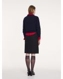 PULL COL ROND CLARK BLEU MARINE