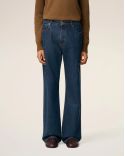 INDIGO COTTON WIDE JEANS