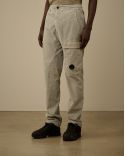 PANTALON CARGO EN VELOURS CÔTELÉ LONDON FOG GRIS