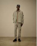 PANTALON CARGO EN VELOURS CÔTELÉ LONDON FOG GRIS