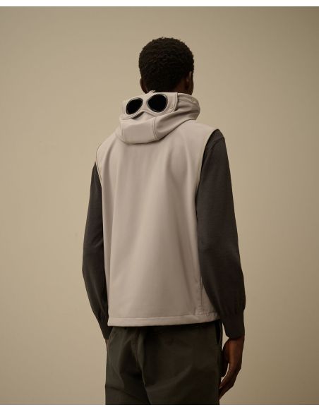 GOGGLE SLEEVELESS JACKET LONDON FOG GREY