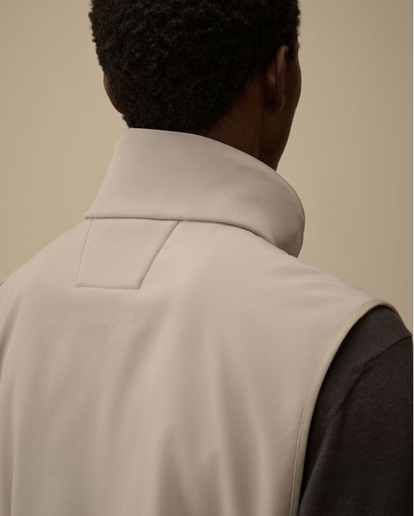 GOGGLE SLEEVELESS JACKET LONDON FOG GREY