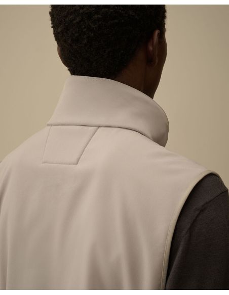 GOGGLE SLEEVELESS JACKET LONDON FOG GREY