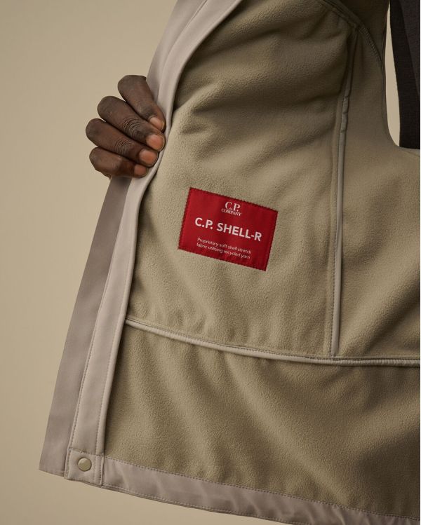 GOGGLE SLEEVELESS JACKET LONDON FOG GREY