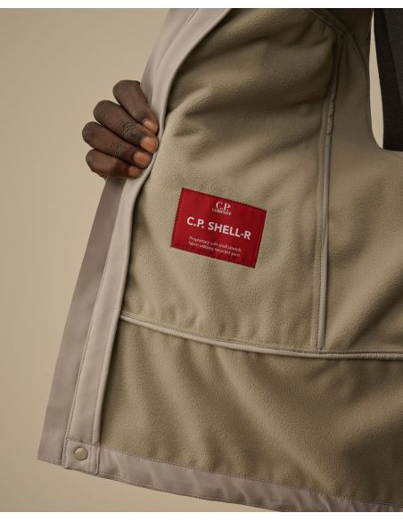 GOGGLE SLEEVELESS JACKET LONDON FOG GREY