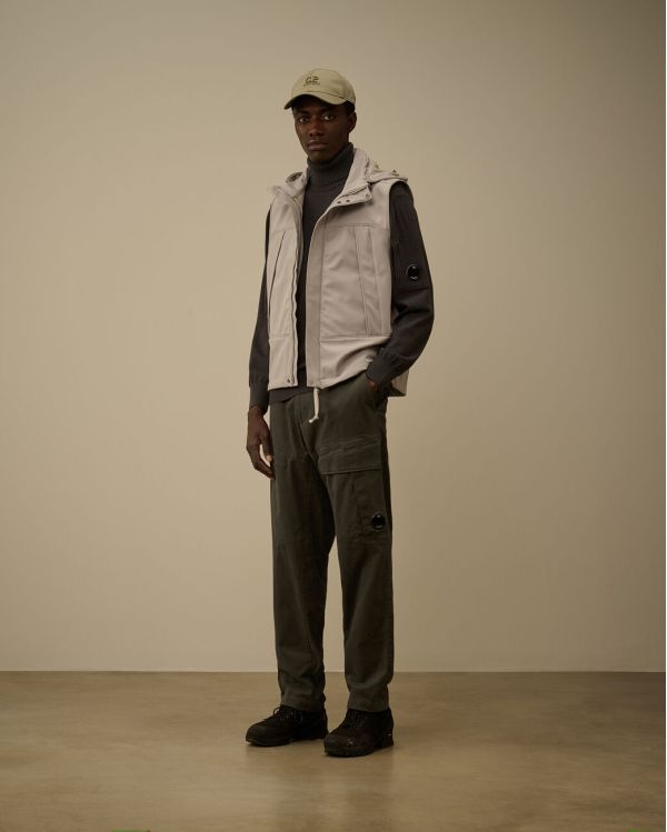 GOGGLE SLEEVELESS JACKET LONDON FOG GREY