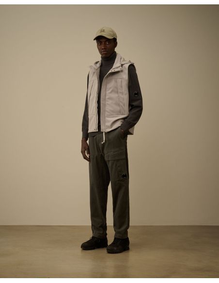 GOGGLE SLEEVELESS JACKET LONDON FOG GREY