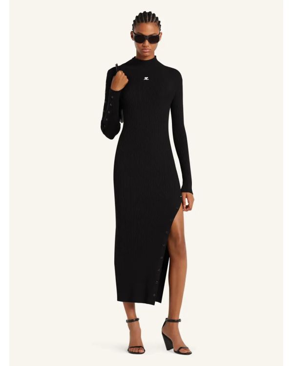 ROBE REEDITION EN MAILLE NOIR
