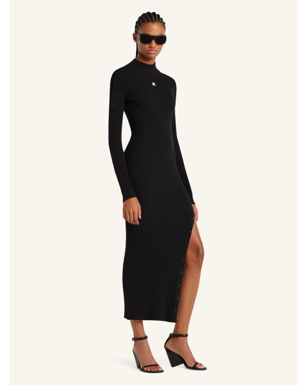 KNIT REISSUE DRESS BLACK 2