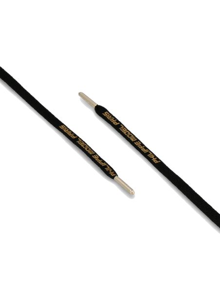 WOMEN'S BLACK AND GOLD LACES