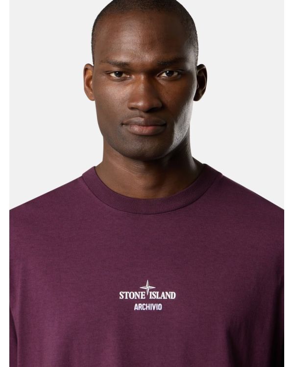 ARCHIVIO PRINTED T-SHIRT AMARANTE