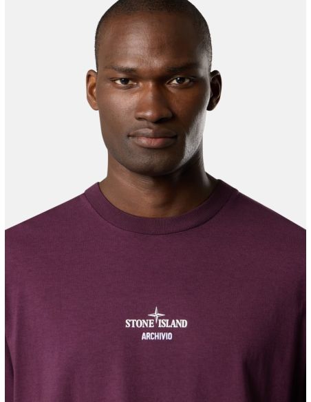 ARCHIVIO PRINTED T-SHIRT AMARANTE