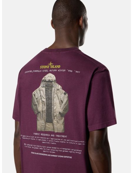 T-SHIRT IMPRIMÉ ARCHIVIO AMARANTE