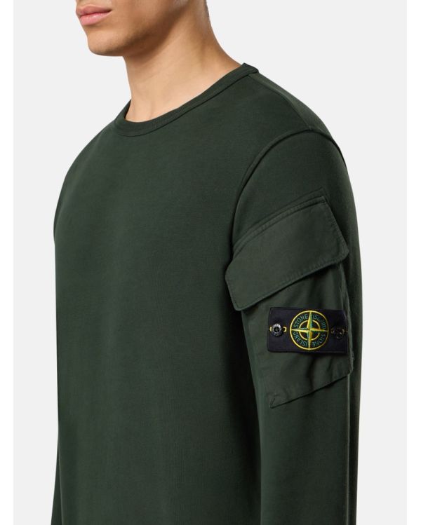 SWEATSHIRT 6100008 WITH POCKETS JUNIPER GREEN