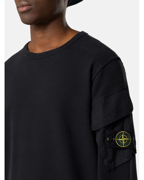 SWEATSHIRT 6100008 AVEC POCHES NOIR