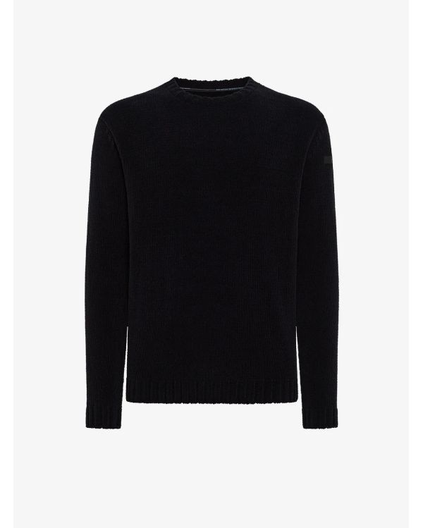 CINEMATT ROUND KNIT BLACCK SWEATER