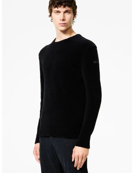 PULL CINEMATT ROUND KNIT NOIR