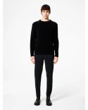PULL CINEMATT ROUND KNIT NOIR