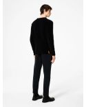 PULL CINEMATT ROUND KNIT NOIR