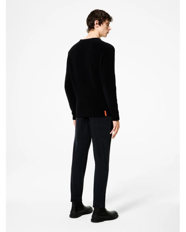 PULL CINEMATT ROUND KNIT NOIR