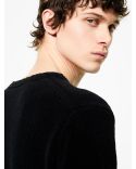 PULL CINEMATT ROUND KNIT NOIR