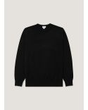 CASHMERE CREW NECK BLACK SWEATER