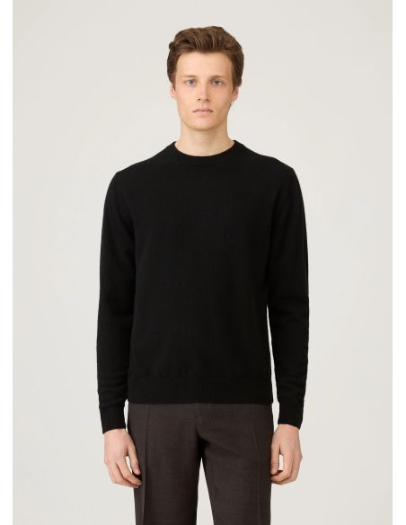 PULL RAS DU COU CACHEMIRE NOIR