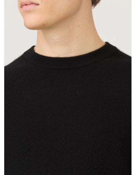 CASHMERE CREW NECK BLACK SWEATER