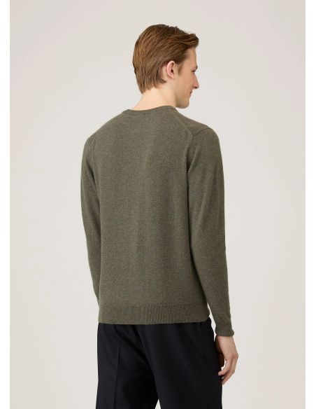 PULL RAS DU COU CACHEMIRE KAKI