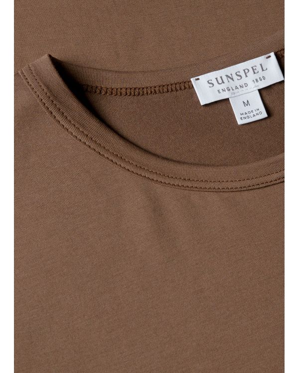 TSHIRT CLASSIQUE BRUN PROFOND