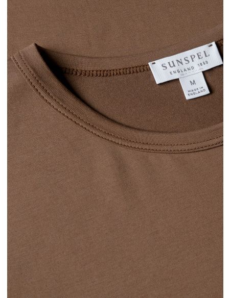 TSHIRT CLASSIQUE BRUN PROFOND