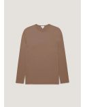 TSHIRT MANCHES LONGUES CLASSIQUE BRUN PROFOND